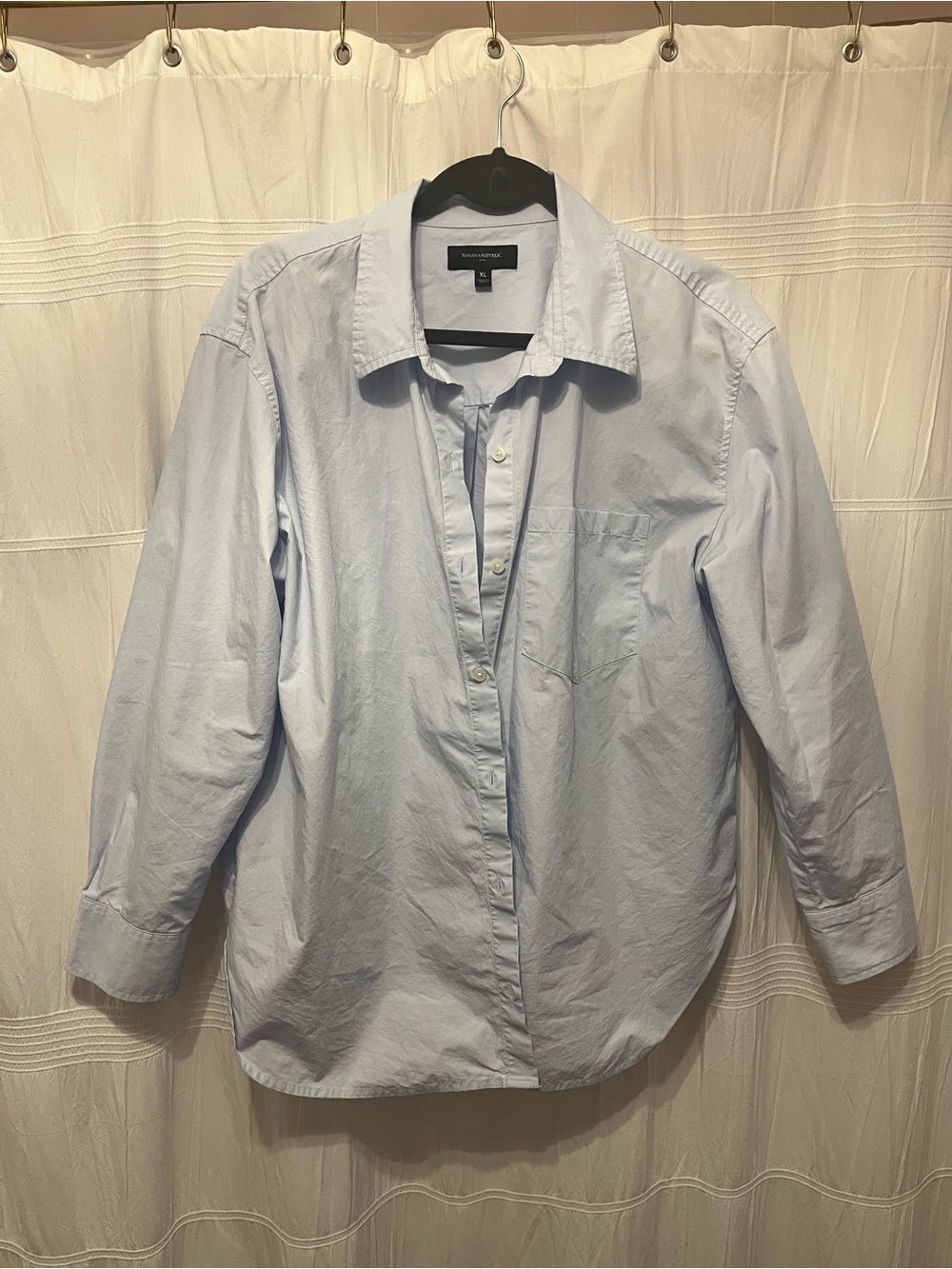 Banana Republic Classic Poplin Crisp Blue Women's Button-Down